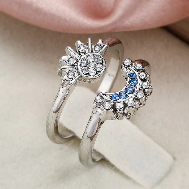 Sun and Moon Celestial Ring Set